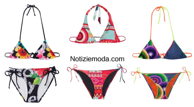 Costumi bikini Desigual estate 2014 moda mare