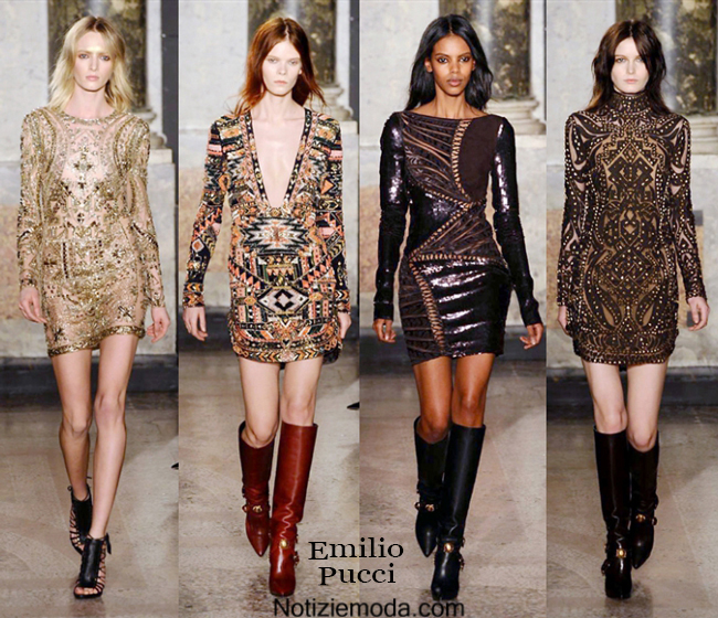 Look vestiti Emilio Pucci autunno inverno 2014 2015 donna