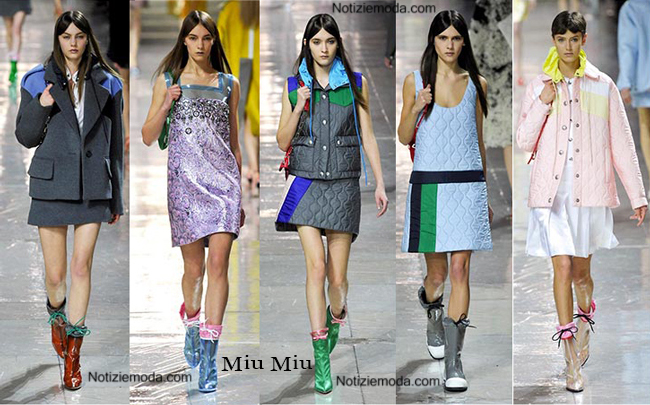 Stivali Miu Miu autunno inverno 2014 2015 moda donna