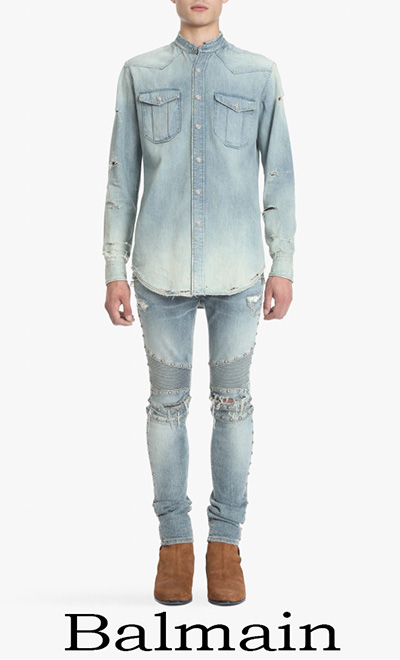 Balmain Primavera Estate 2018 Jeans Uomo